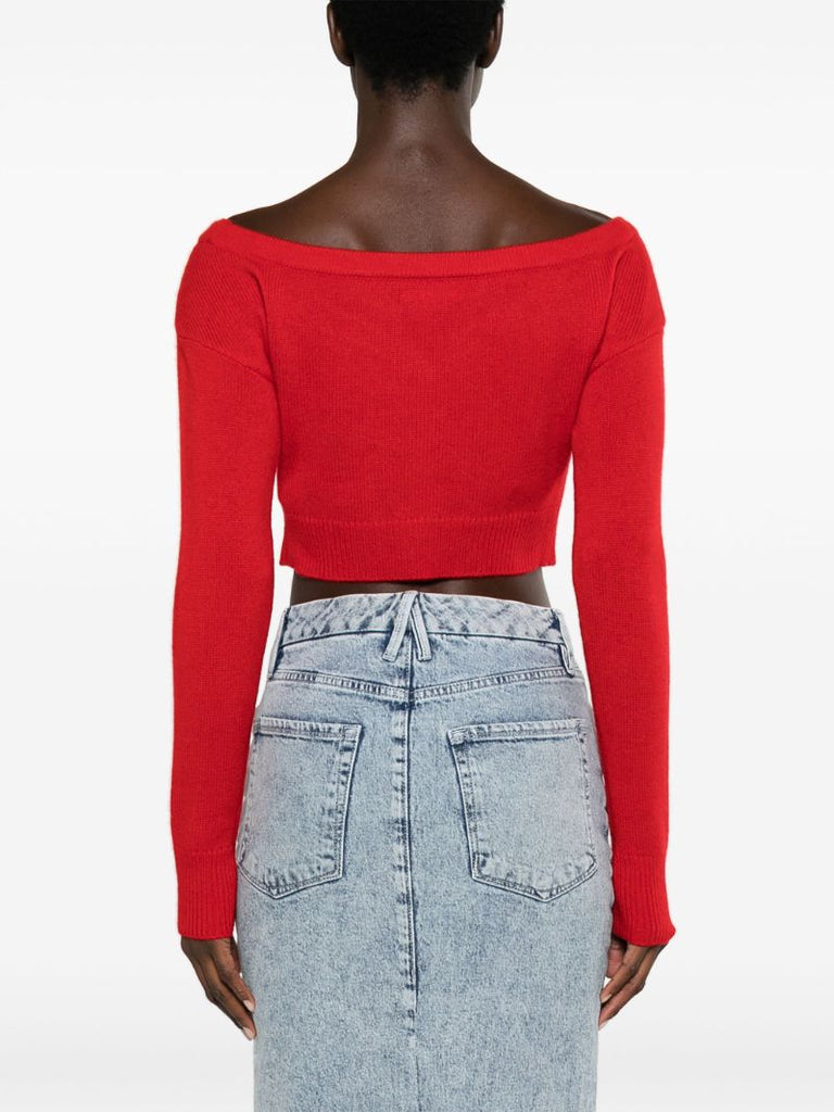 Red Millie Cashmere Cardigan