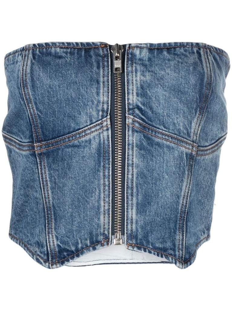 Blue Ena Denim Bustier