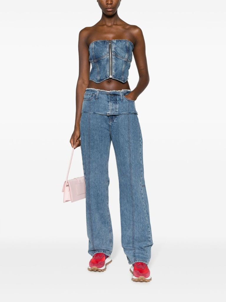 Blue Ena Denim Bustier