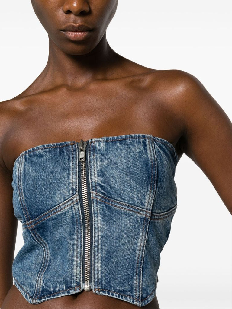 Blue Ena Denim Bustier