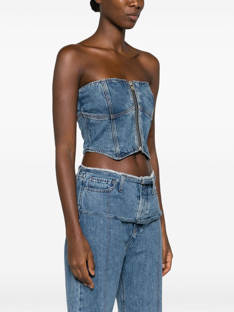 Blue Ena Denim Bustier