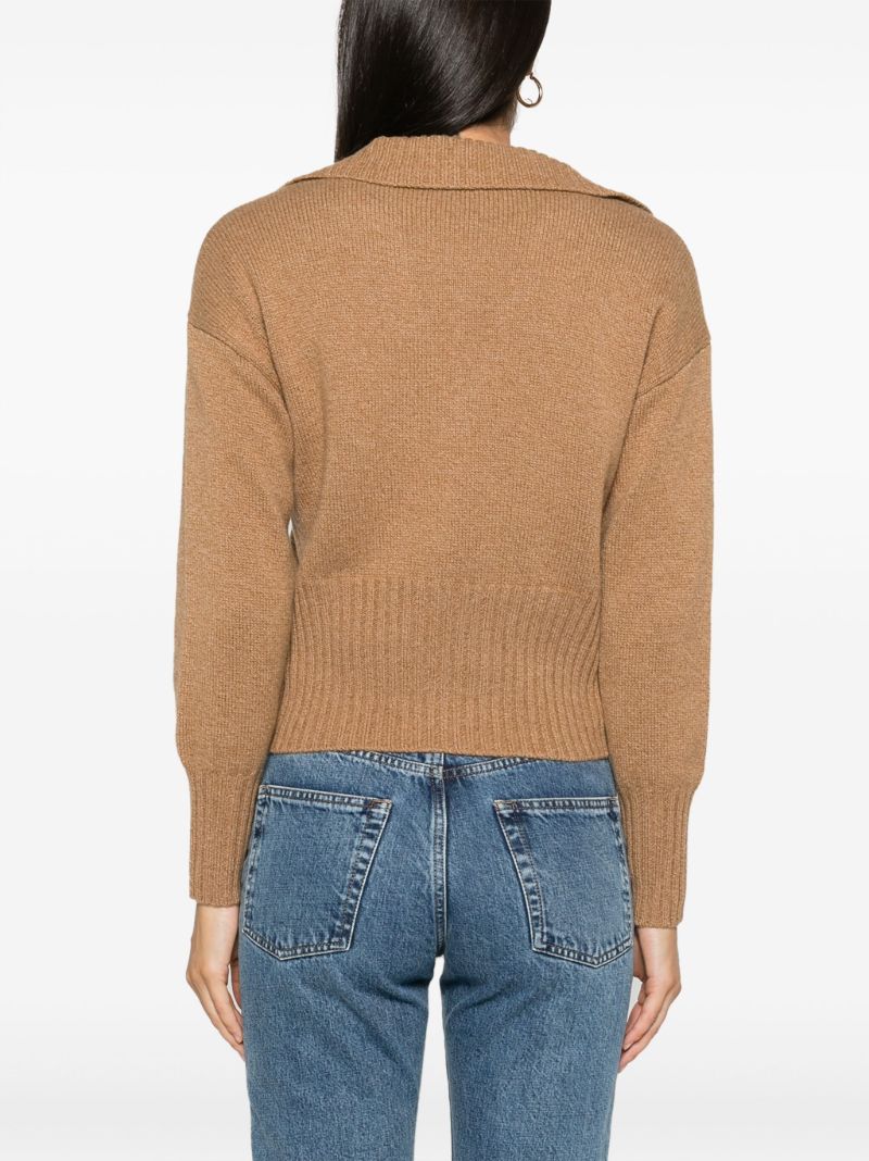 Brown Beckie Cashmere Sweater