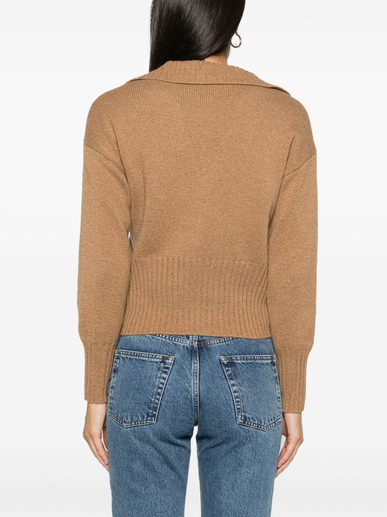 Brown Beckie Cashmere Sweater
