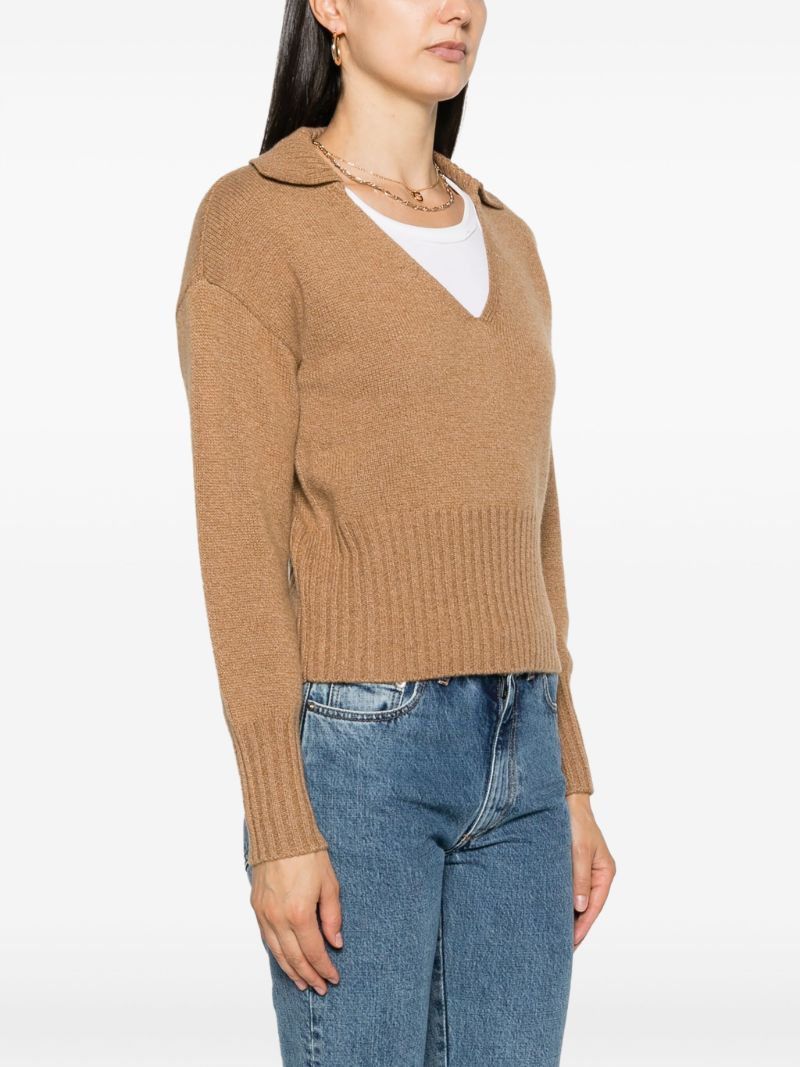 Brown Beckie Cashmere Sweater