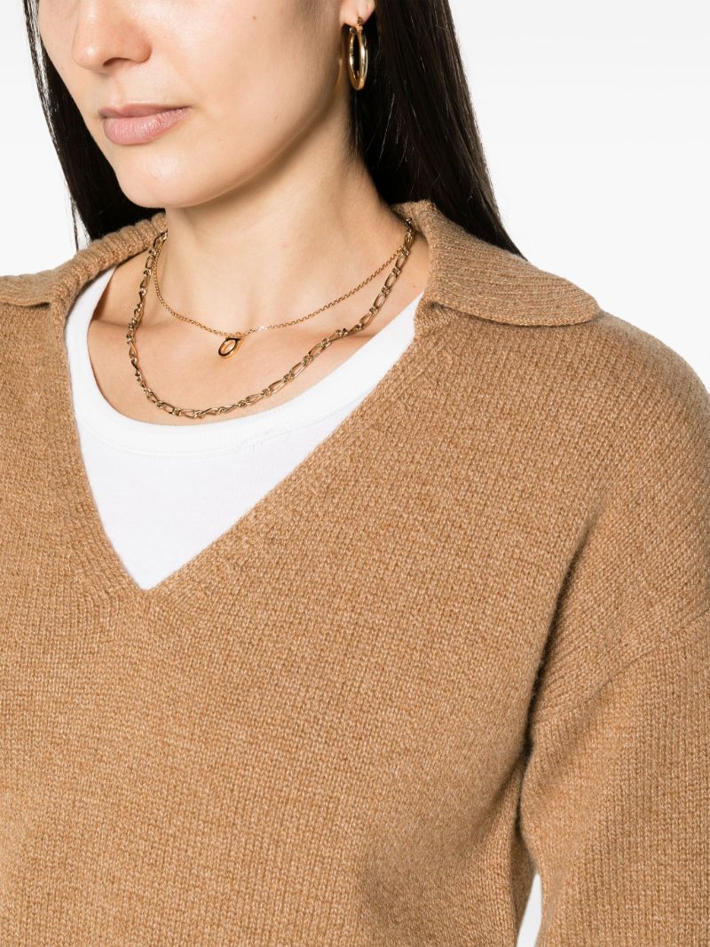 Brown Beckie Cashmere Sweater