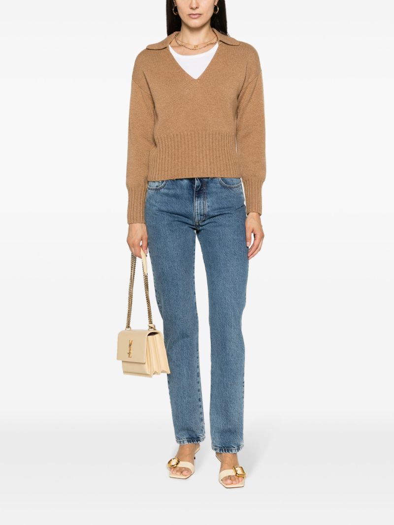 Brown Beckie Cashmere Sweater