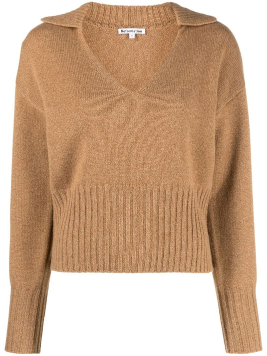 Brown Beckie Cashmere Sweater