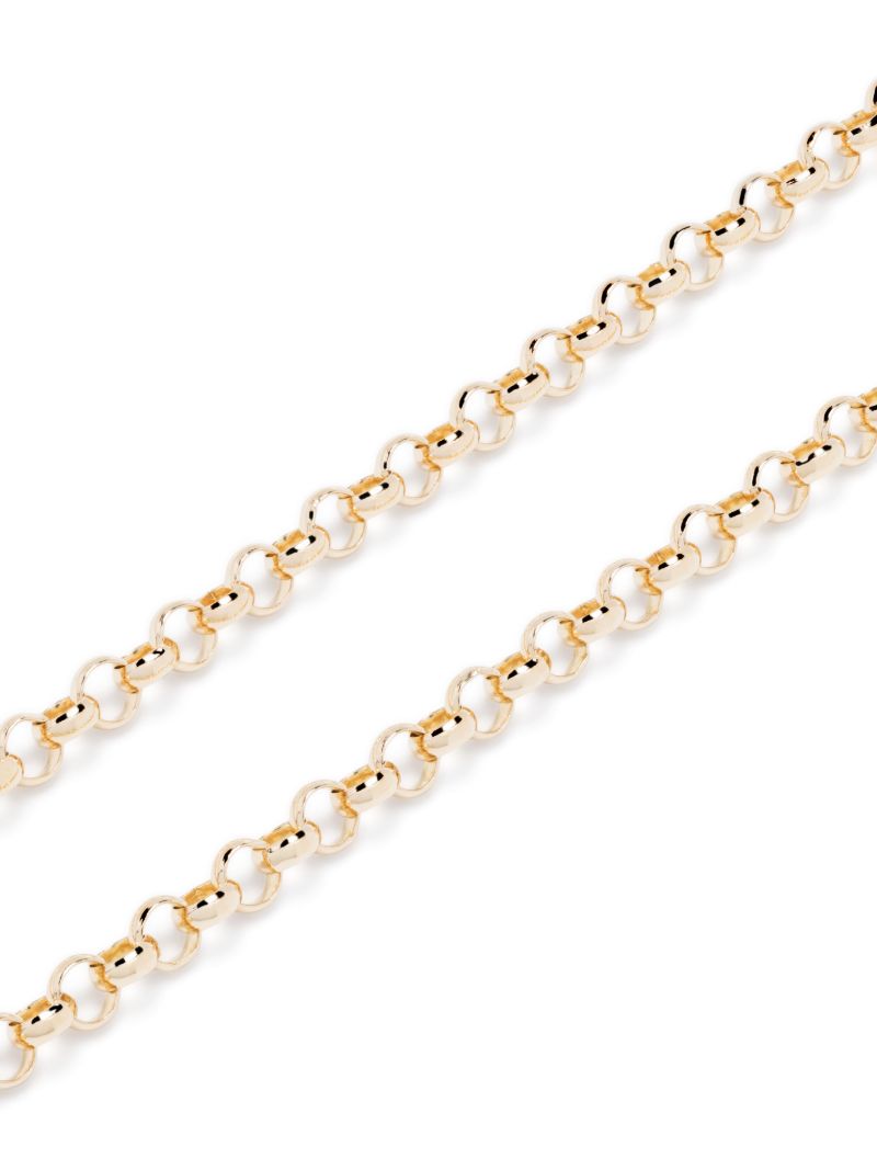 14k Yellow Gold Diamond Emerald Pendant Necklace
