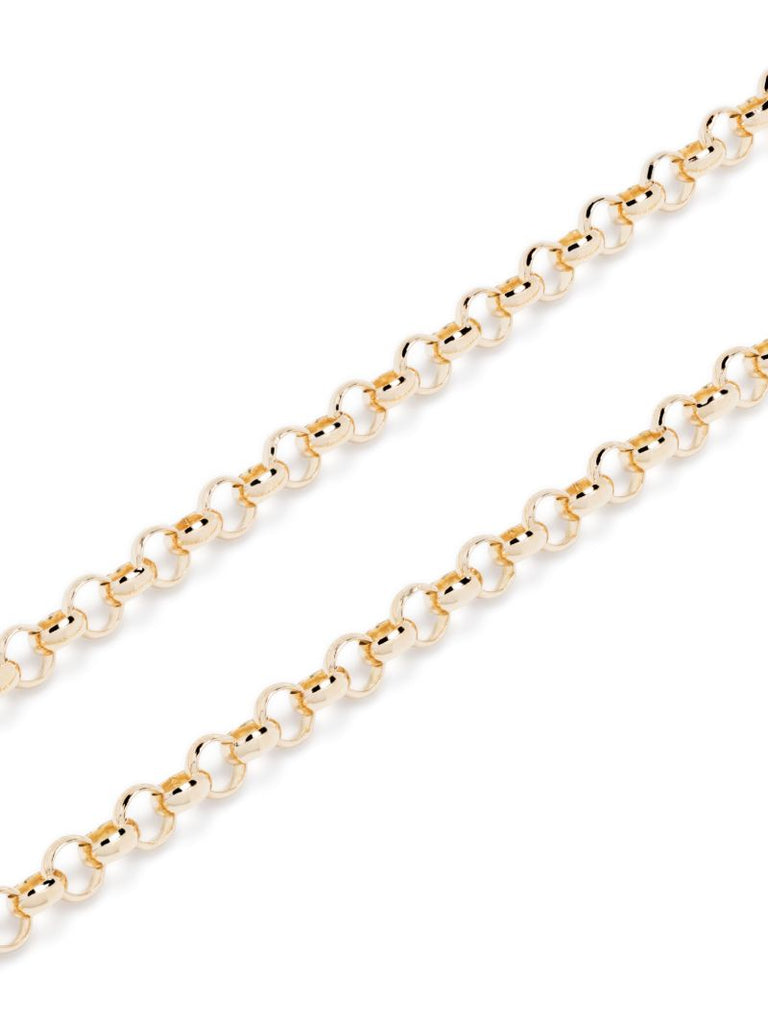 14k Yellow Gold Diamond Emerald Pendant Necklace