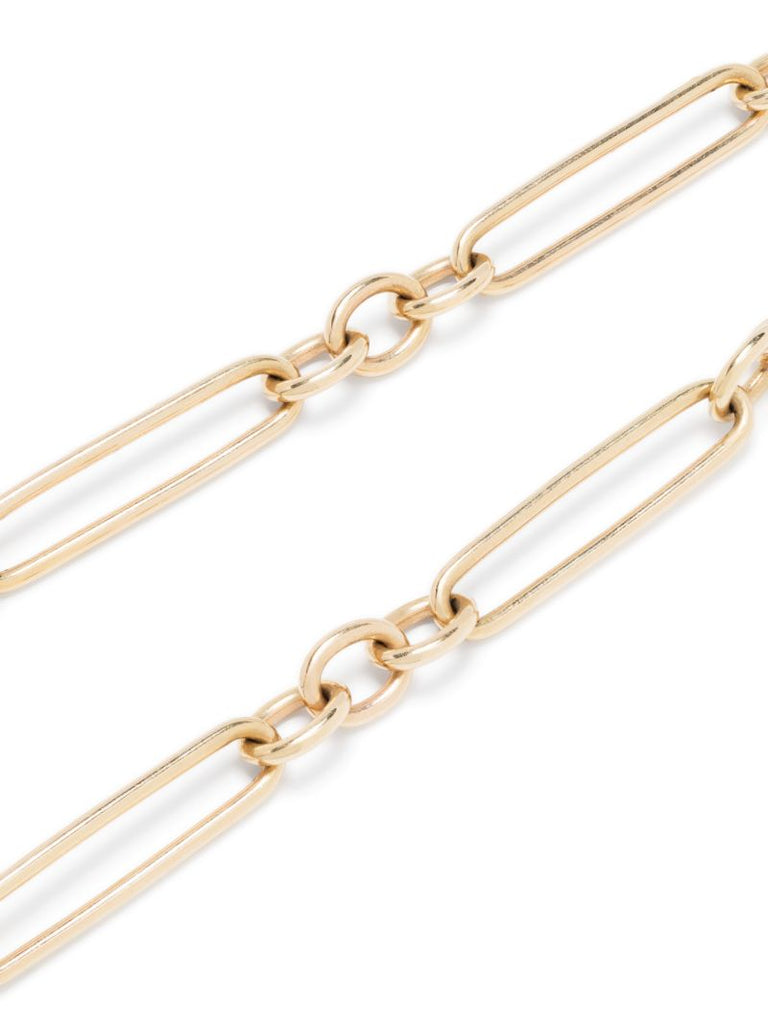 14k Yellow Gold Trumbone Ruby Diamond Pendant Necklace