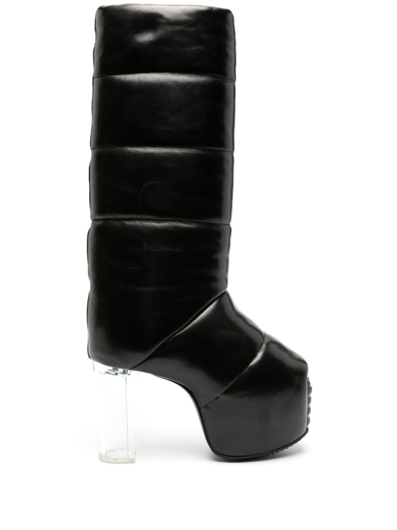 Black Xx Quilted Leather Boots