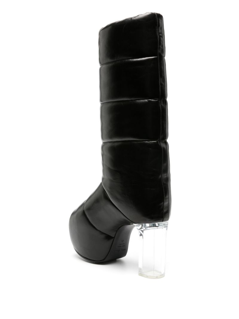 Black Xx Quilted Leather Boots