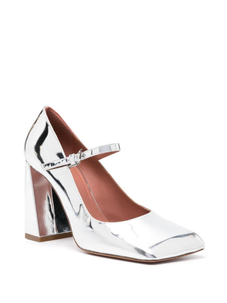 Silver Charlotte 95 Pumps