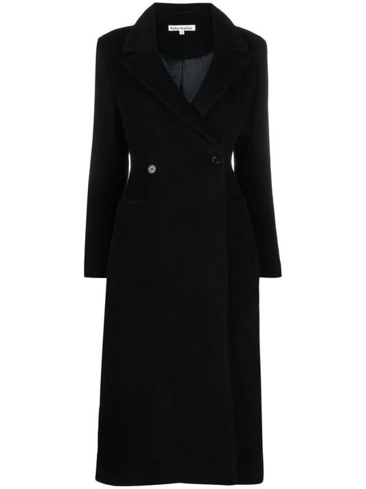 Black Oscar Double Breasted Coat