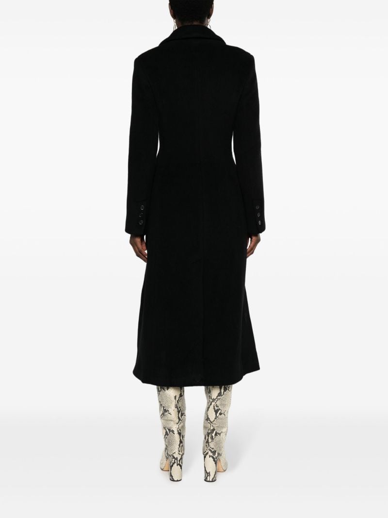 Black Oscar Double Breasted Coat