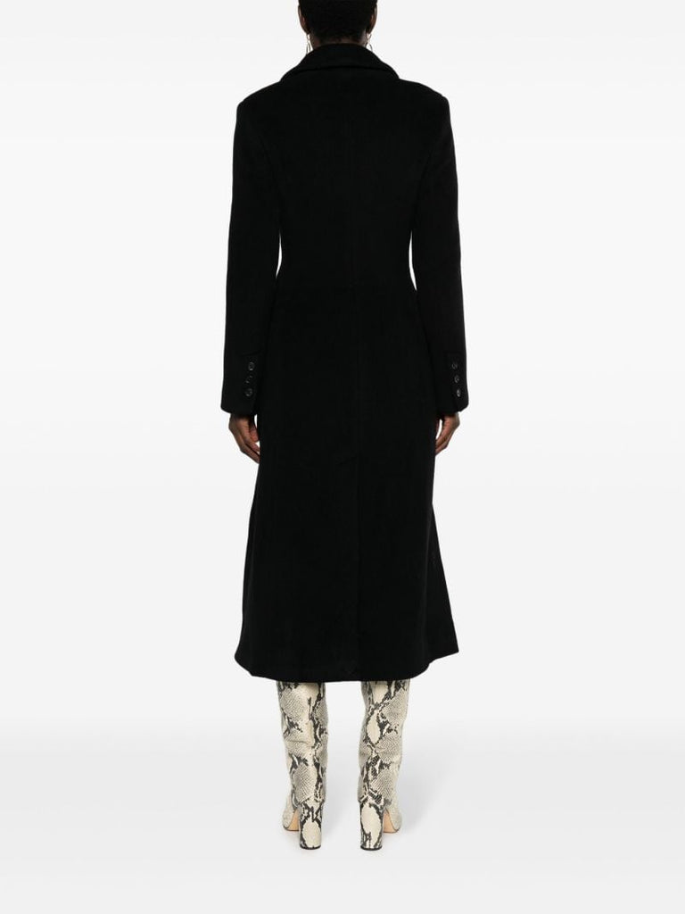 Black Oscar Double Breasted Coat