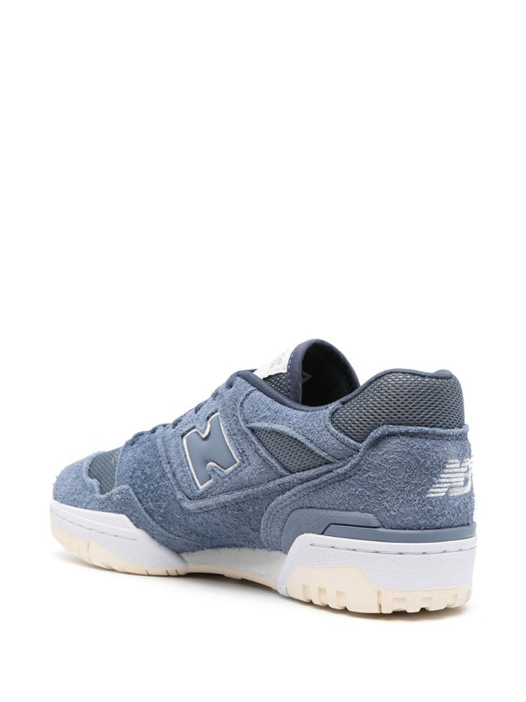 Blue 550 Panelled Suede Sneakers