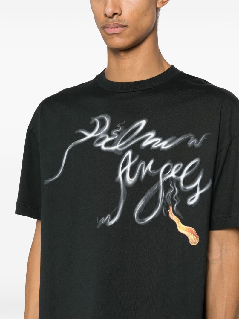 Black Foggy Logo-print T-shirt