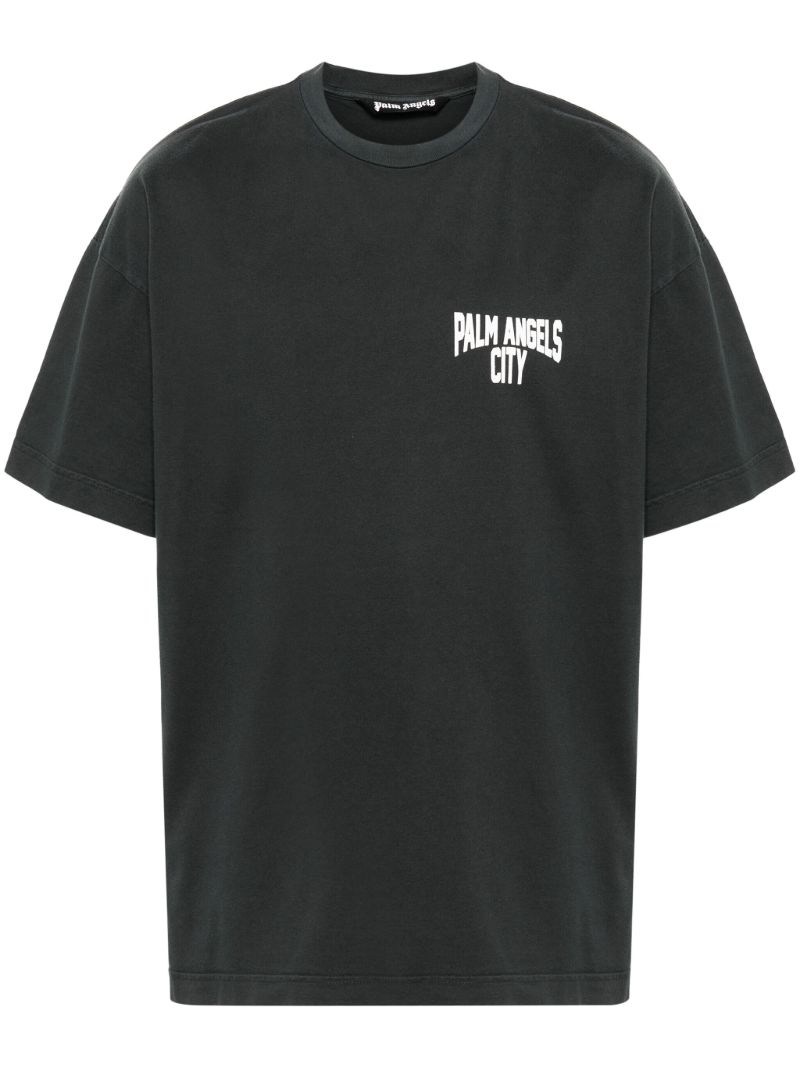 Grey City Washed-effect T-shirt