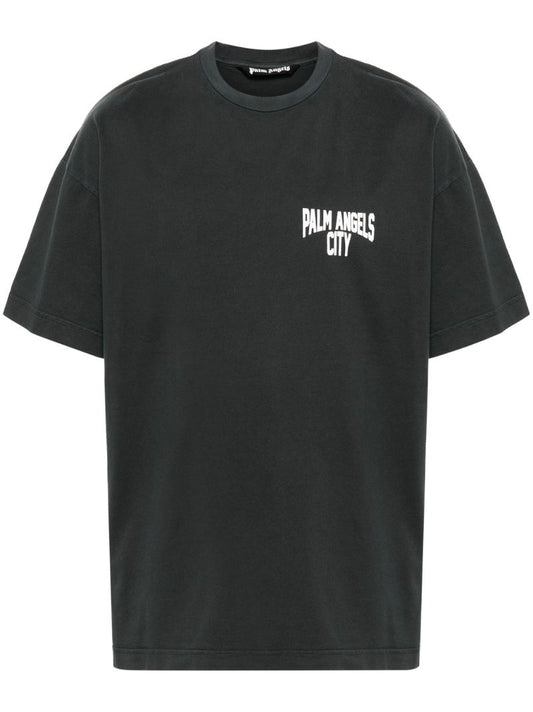Grey City Washed-effect T-shirt