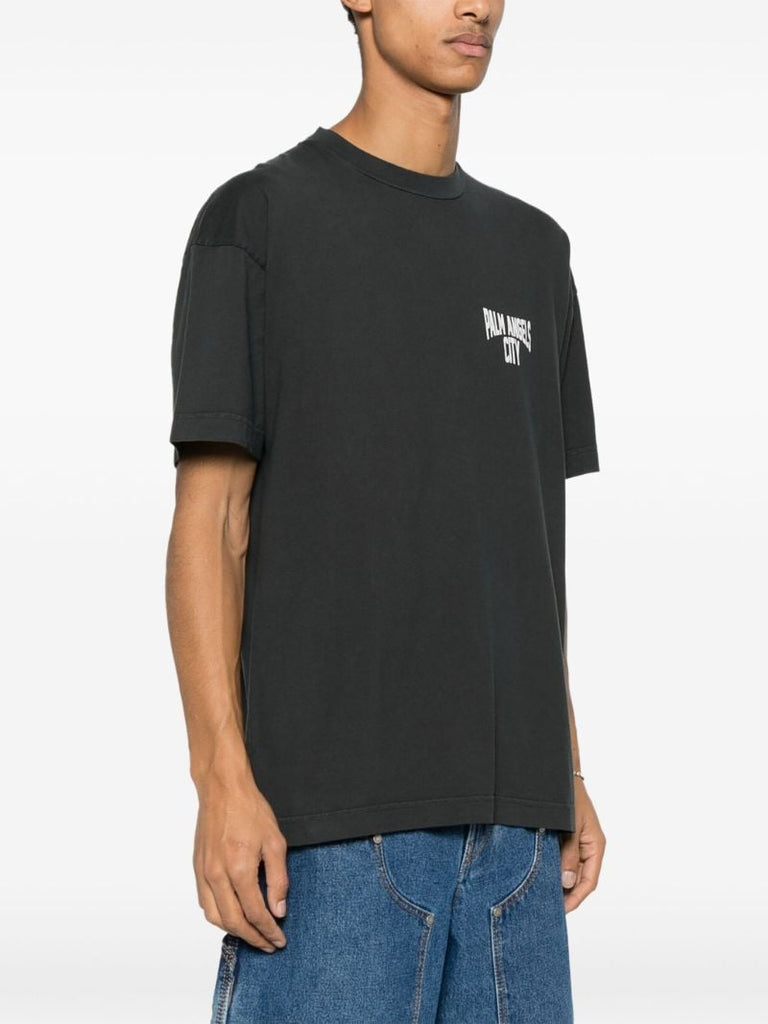Grey City Washed-effect T-shirt