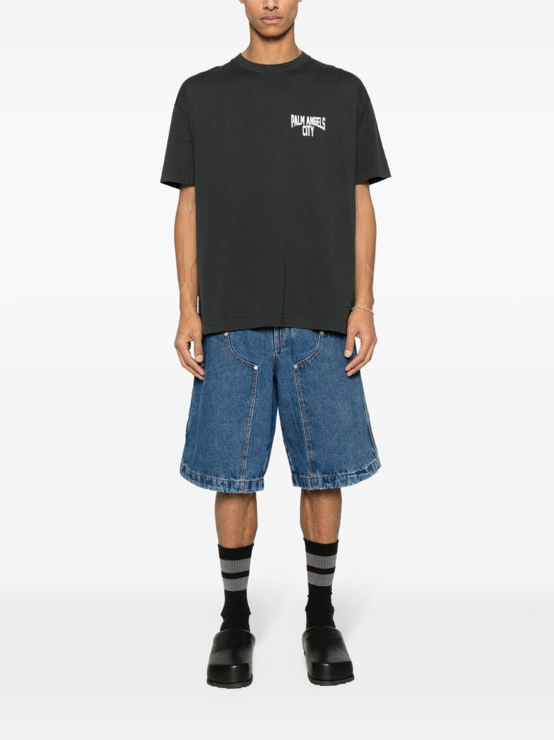 Grey City Washed-effect T-shirt