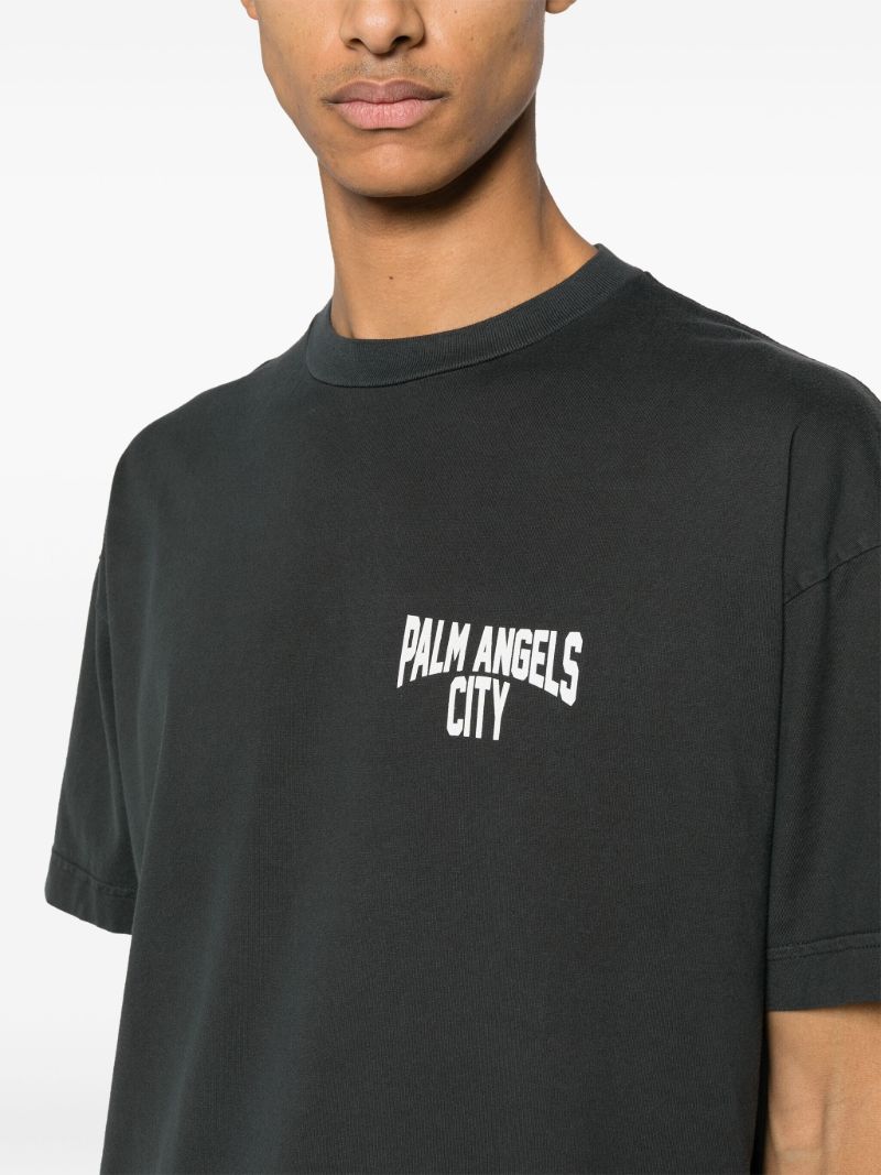 Grey City Washed-effect T-shirt