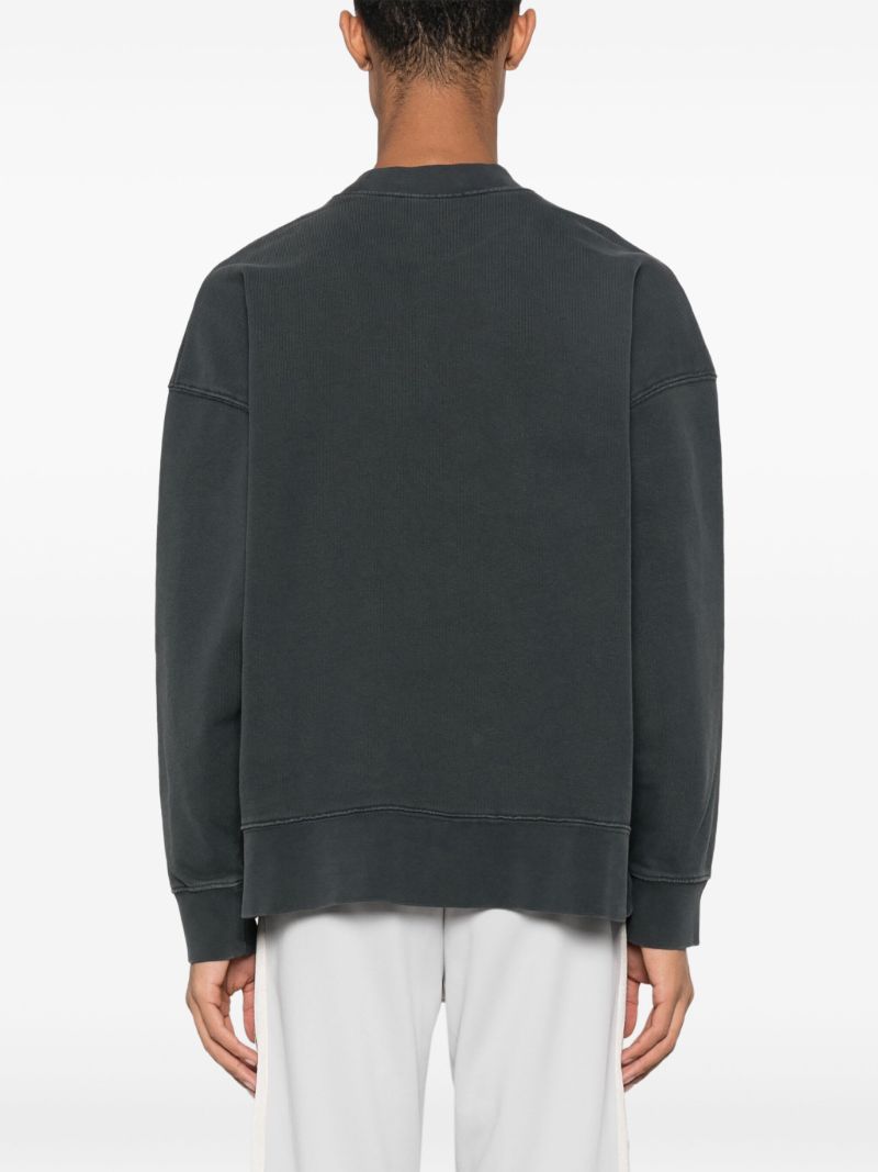 Grey Pa City-print Cotton Sweatshirt