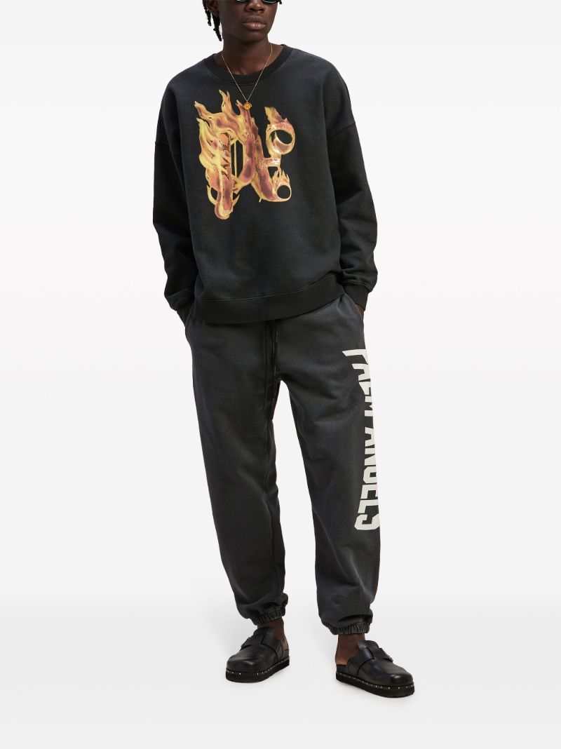 Grey City Washed-effect Track Pants