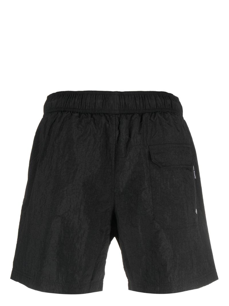 Black Monogram Patch Swim Shorts