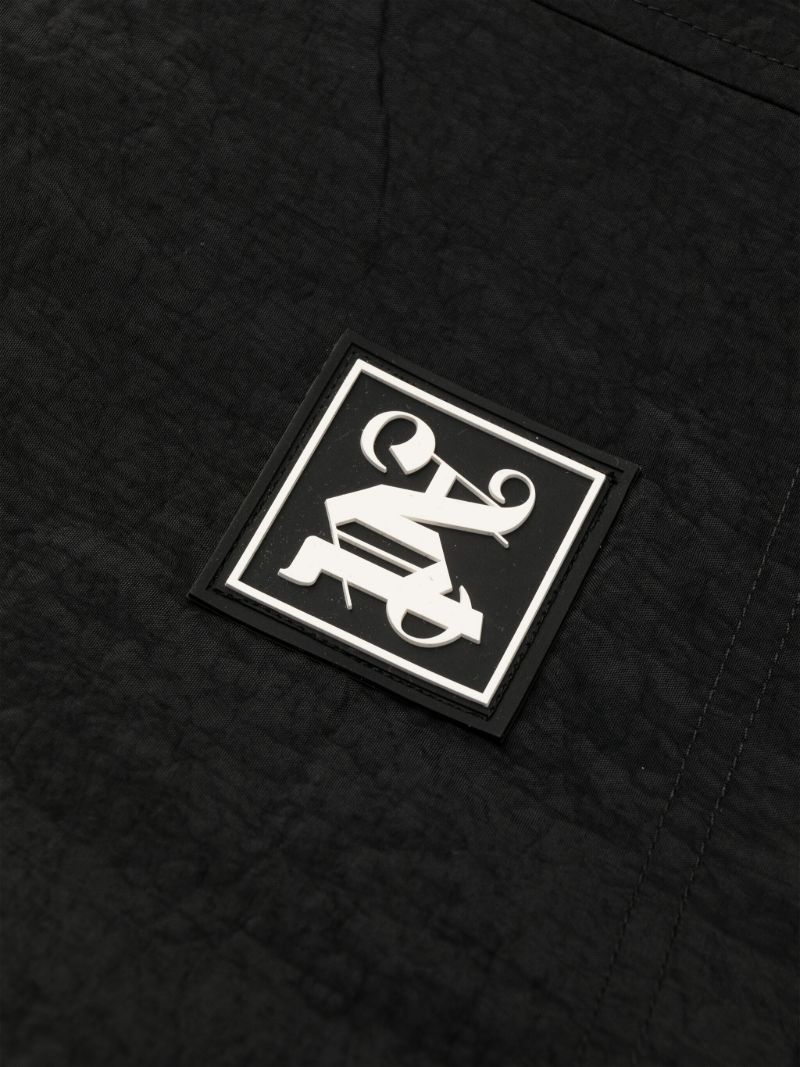 Black Monogram Patch Swim Shorts