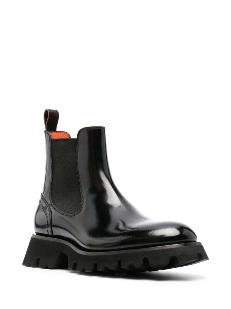 Black Patent Leather Boots