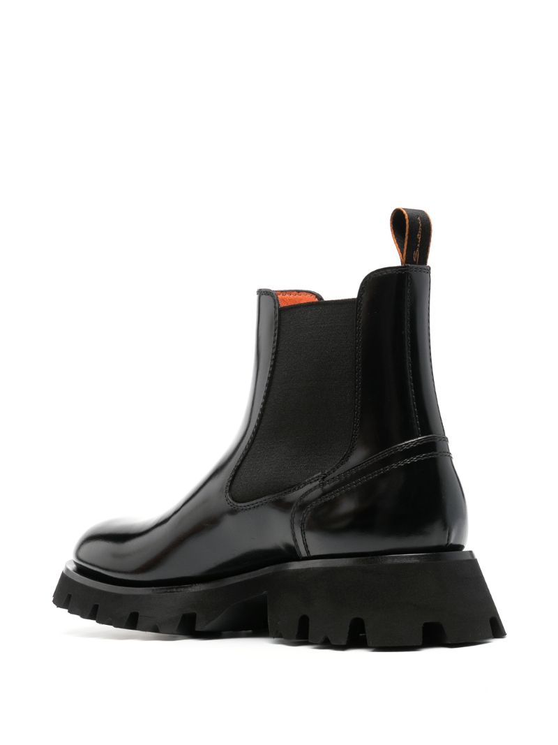 Black Patent Leather Boots