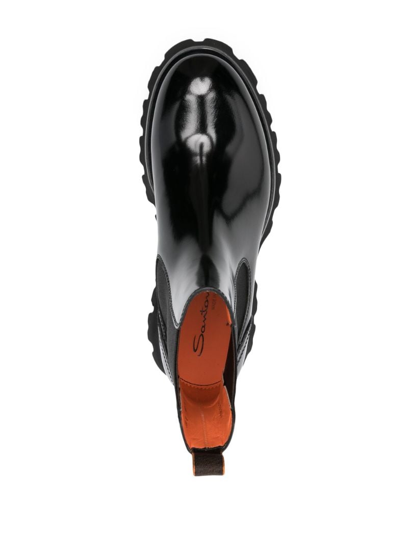 Black Patent Leather Boots