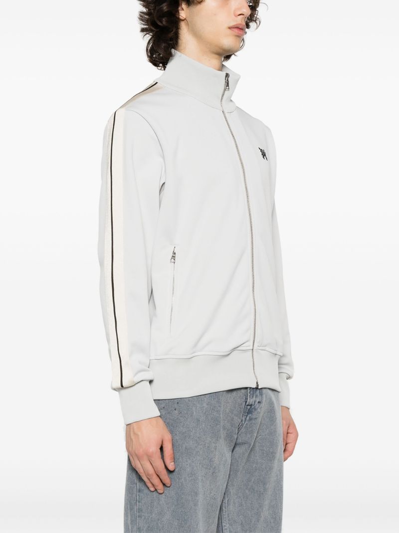 Grey Monogram-embroidered Track Jacket