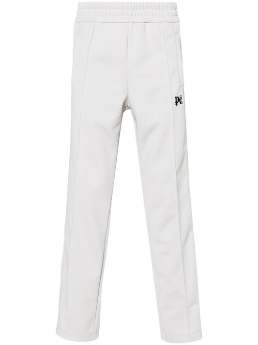 Grey Monogram-embroidered Track Pants