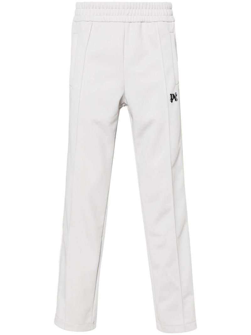 Grey Monogram-embroidered Track Pants