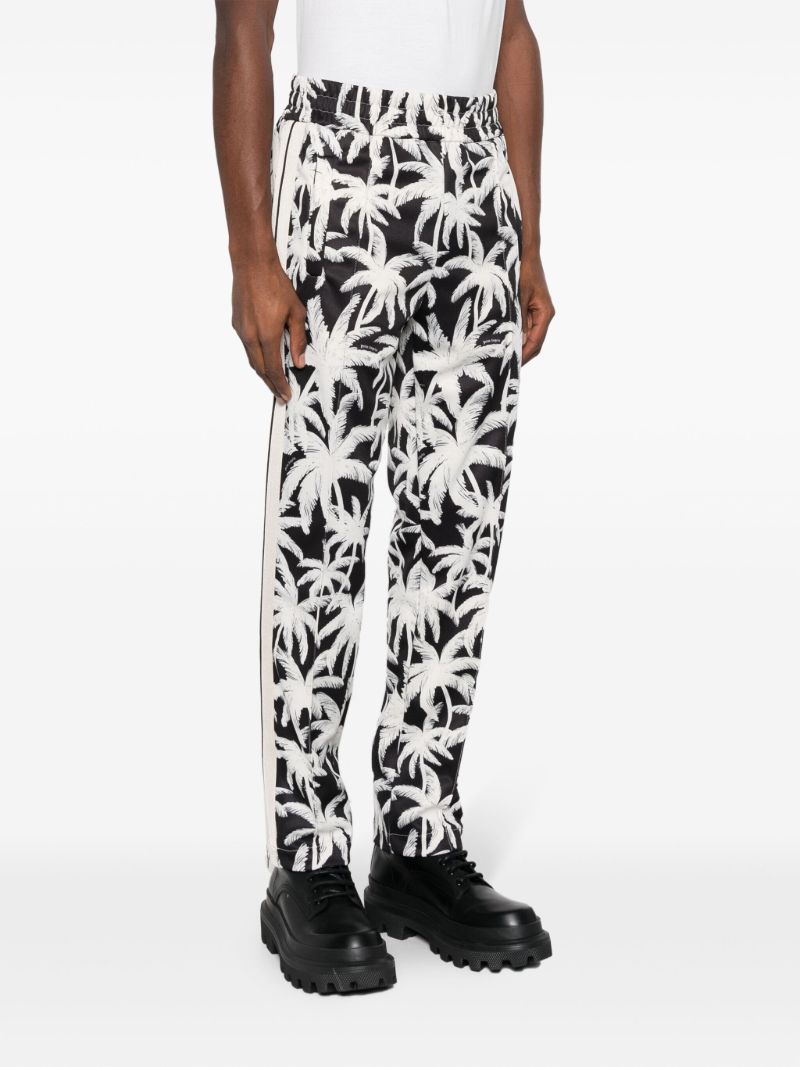 Black Palms-print Track Pants