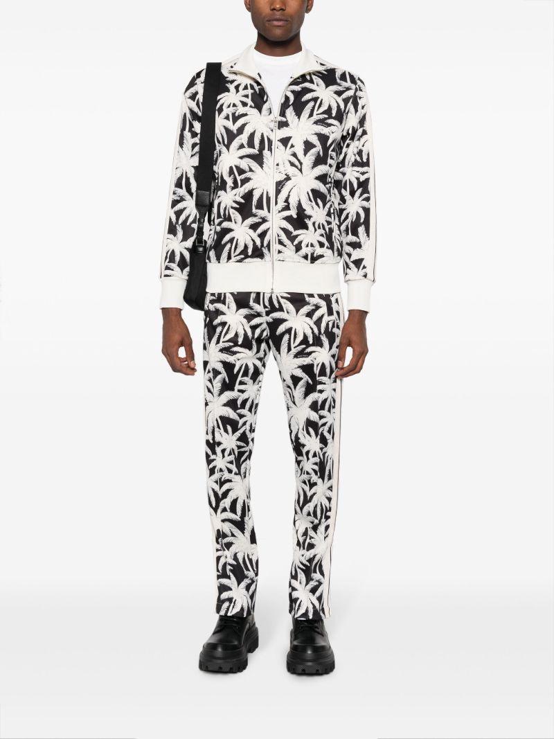 Black Palms-print Track Pants
