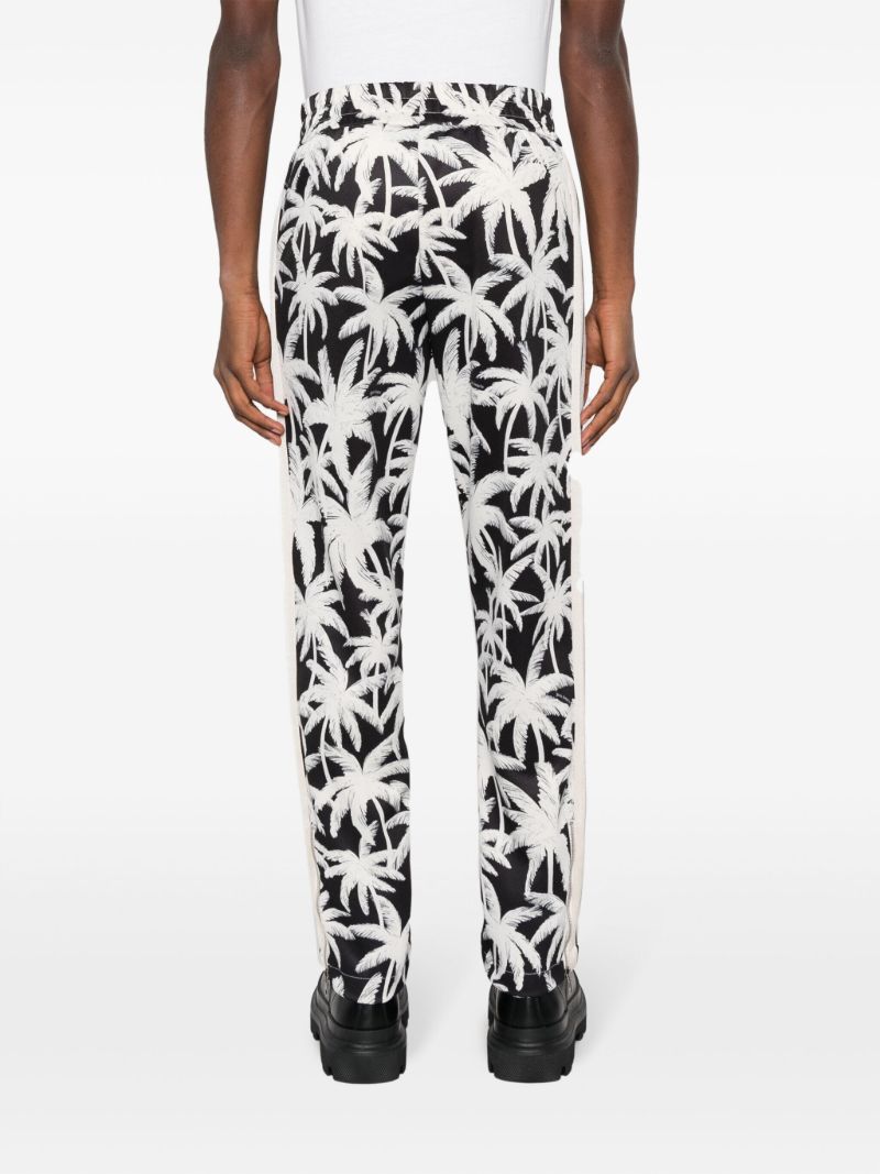 Black Palms-print Track Pants