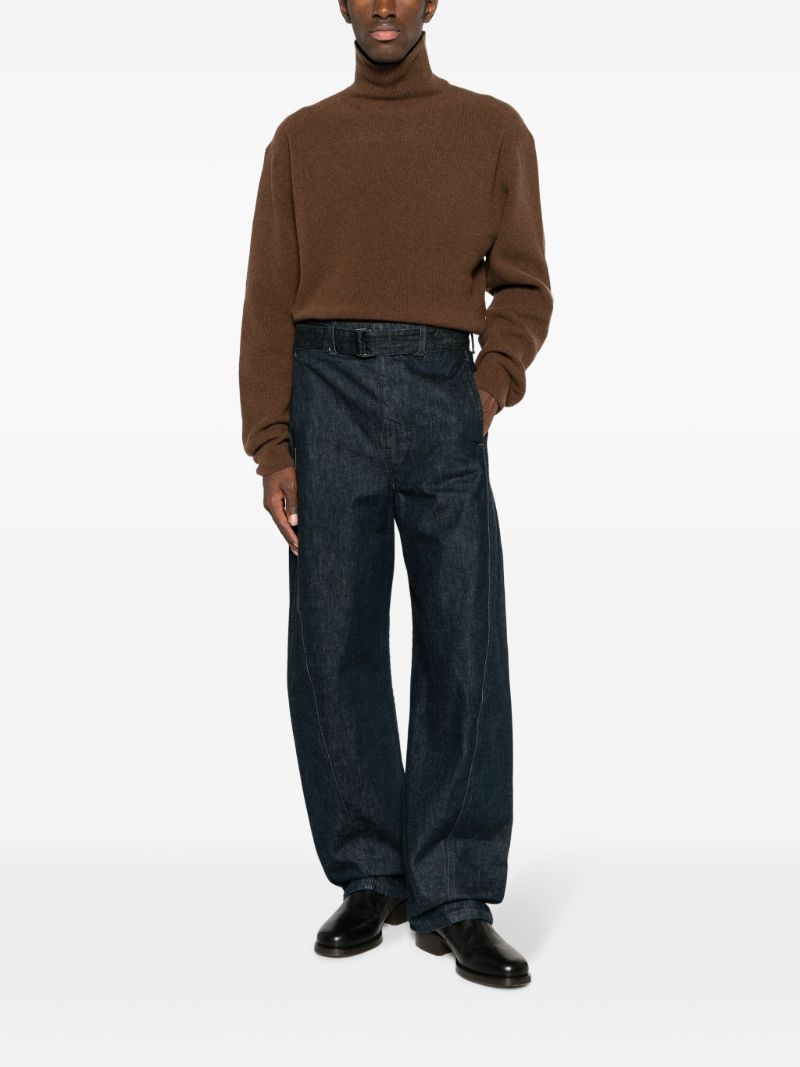 Brown Roll-neck Sweater