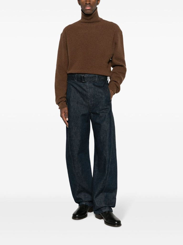 Brown Roll-neck Sweater