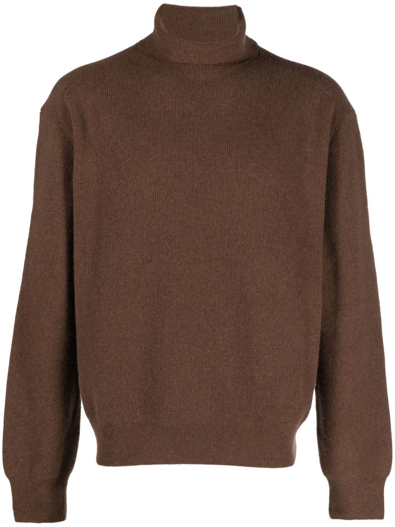 Brown Roll-neck Sweater
