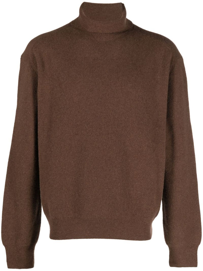 Brown Roll-neck Sweater
