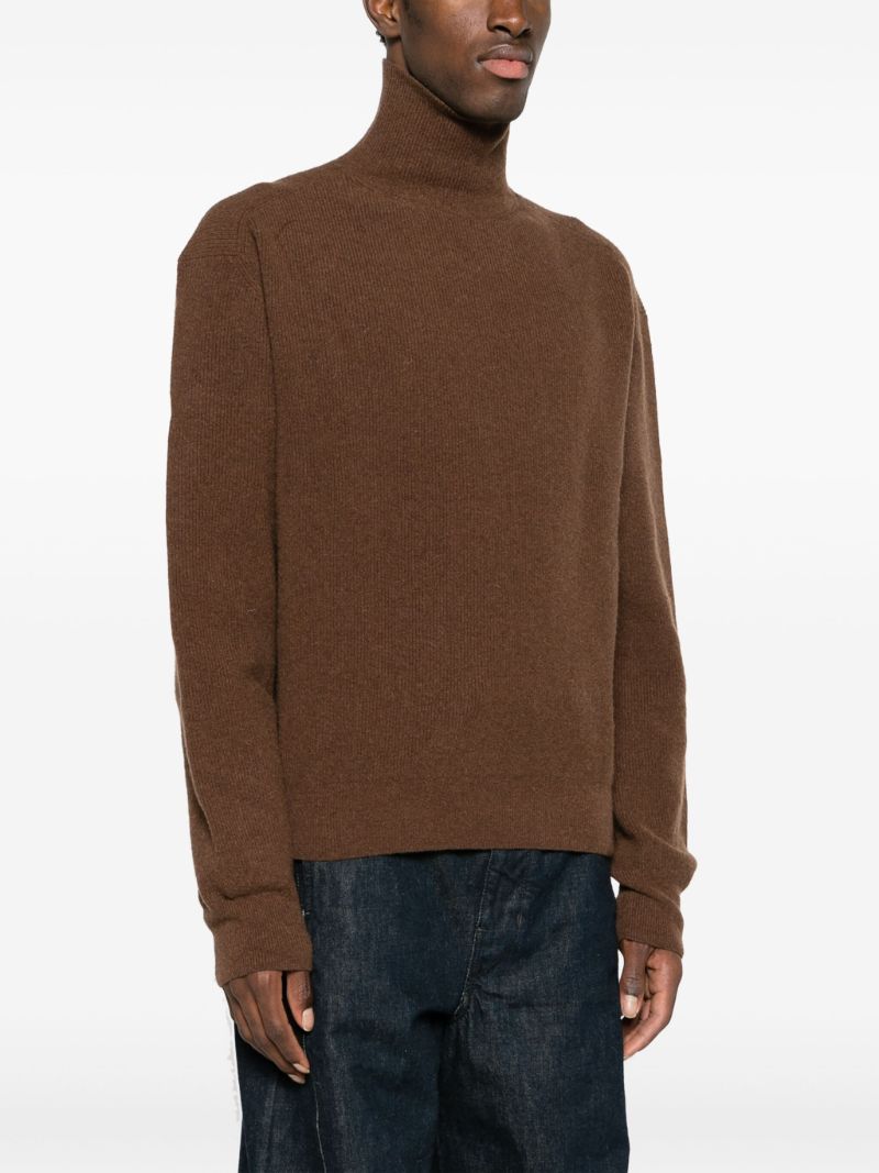 Brown Roll-neck Sweater
