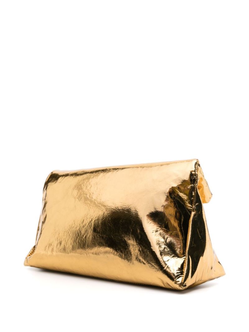 Gold Metallic Clutch Bag