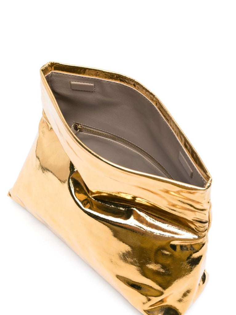 Gold Metallic Clutch Bag