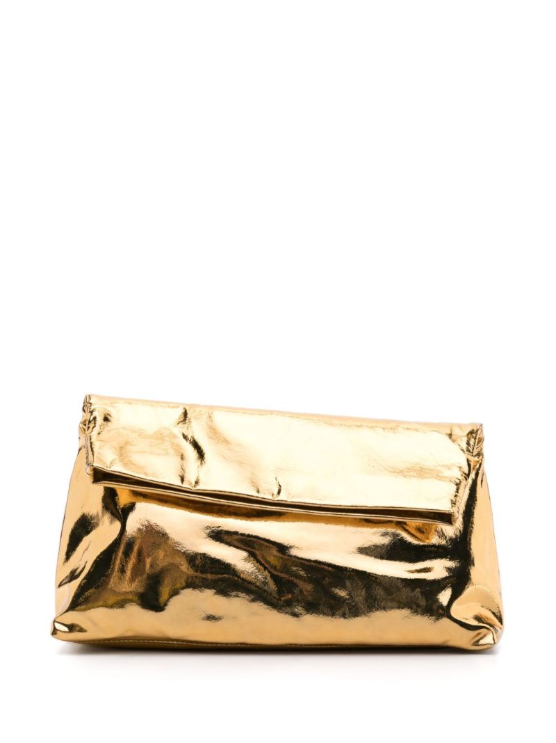 Gold Metallic Clutch Bag