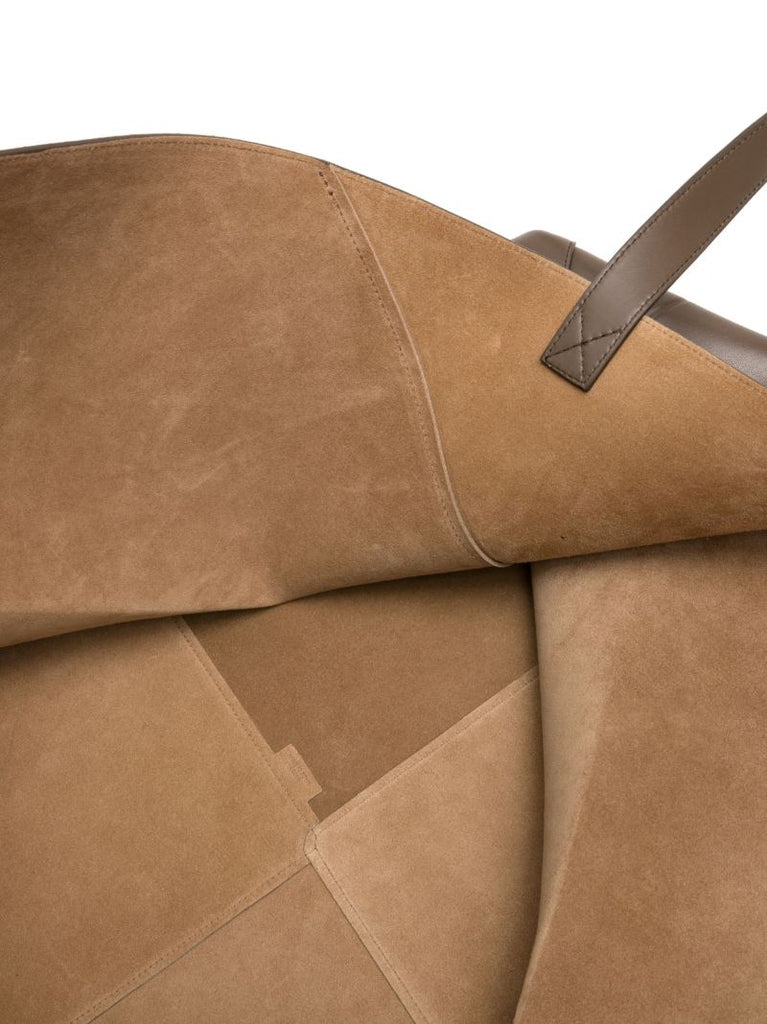 Brown Puzzle Fold Xxl Tote Bag
