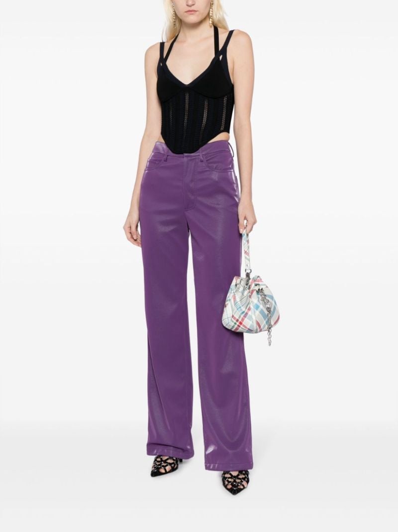 Multicolour Chrissy Leather Bucket Bag